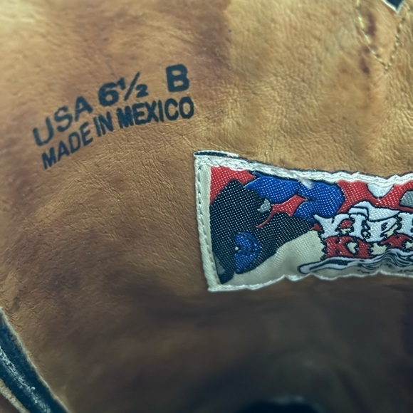 Old Gringo Yippee Kiyay Western Boots Gray Size 6.5 - Picture 8 of 9